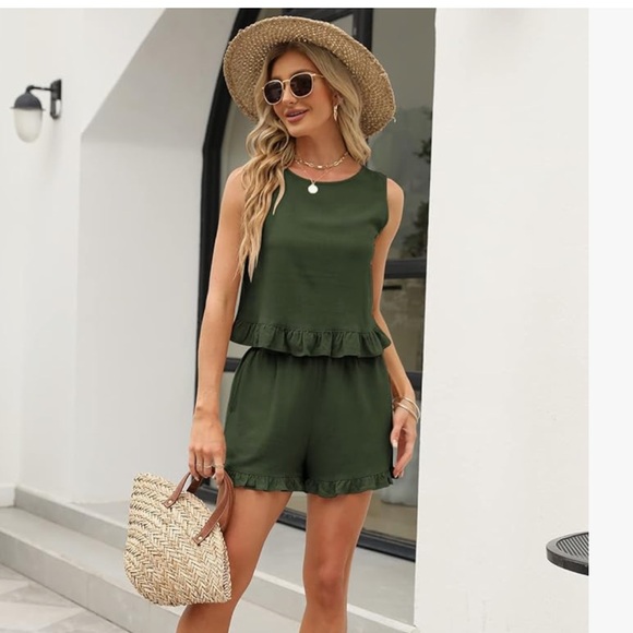 Army Green Two piece set - Picture 1 of 5
